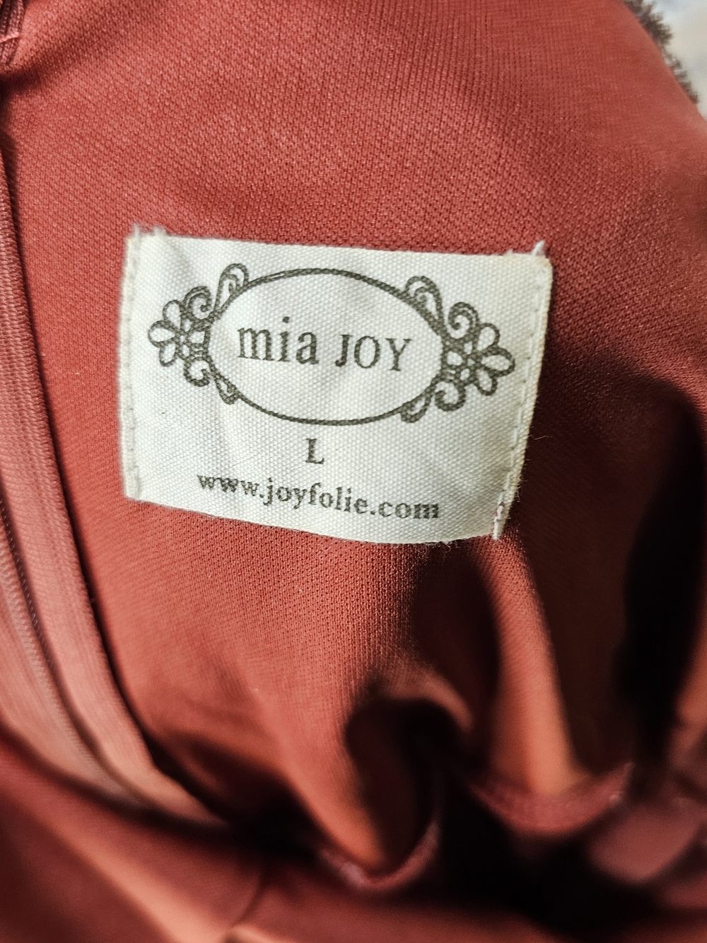 Joyfolie Maxi Dress with Cream Roses In Cinnamon - Picture 11 of 11